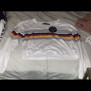 White long sleeve with stripes